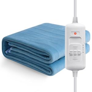 Wholesale electrical timer: Double Polar Fleece Electric Blanket with Timer