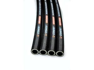 Wholesale rubber hoses: EN856-4SP Hot Oil Resistant Wire Braid Hydraulic Rubber Hose