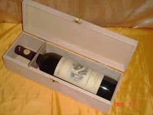 Wholesale wooden wine box: Wooden Wine Box Single Bottle Box