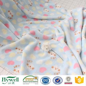Wholesale printed blanket: 100% Polyester Print Coral Fleece Blanket Fabric