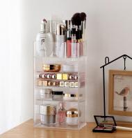 Makeup Organizer Cosmetic Storage Drawers and Jewelry Display Box, Acrylic Makeup Holders with Drawe 2