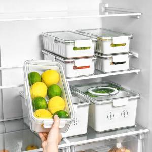 Wholesale washing basket: Fresh Container Stackable Storage Box for Refrigerator Vegetable Fruit Storage Container Organizer