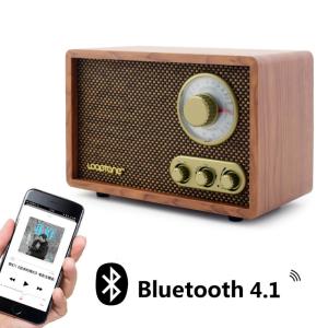 Wholesale fm bluetooth speaker: 2019 Hot Sale Vintage Portable Bluetooth Speaker FM Radio Antique Design Wooden Radio