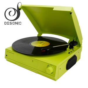 Wholesale gramophones: Factory Supply Compact Design Cheap Gramophone Record Player Vinyl Turntable with Built in Speakers
