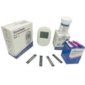Wholesale medical: Simcheck DS-6 Home Use Portable Blood Glucose Meter Monitor Rapid Medical Diagnostic Blood Sugar