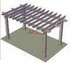 DIY Recyclable 100% Pergola Canopy Kit , Free Standing Pergola With Canopy Color Stability