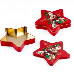 Wholesale candy box: Star Shaped Candy Tin Box