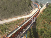 Sell Long Distance Curved Belt Conveyor Pipe Conveyor...