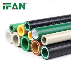 Wholesale plastic pipes: IFAN Full Color Water System 20-110mm Green White Yellow PPR Plastic Tube PN25 PPR Pipe