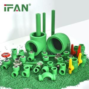 Wholesale supply polypropylene: IFAN Factory PPR Fittings 20-110mm Threaded PPR Pipe Fittings for Hot Cold Water