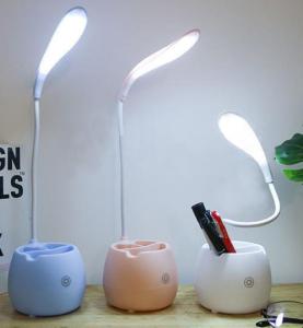 Wholesale pencils: Mini Desk Light USB Light with Phone Holder and Pencil Vase