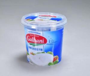 Wholesale quality full cream: 400g Plastic IML Round Cheese Container with Rigid Lid
