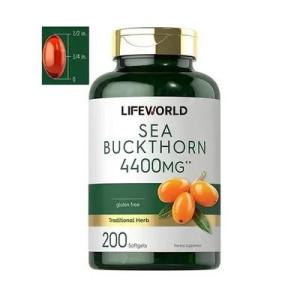 Wholesale health supplements: Adult Herbal Health Supplement Capsule Omega 7 Vegan Sea Buckthorn Seed Extract
