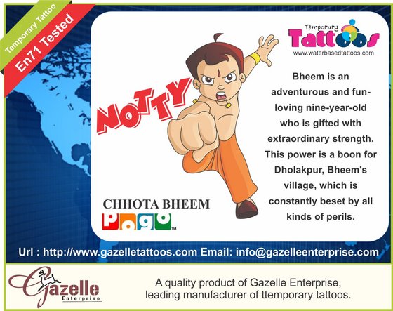 Large Temporary Tattoo Chhota Bheem Pogo(id:5840957). Buy large tattoo, long tattoo, own tattoo - EC21 Large Temporary Tattoo Chhota Bheem Pogo(id:5840957). Buy large tattoo, long tattoo, own tattoo - EC21