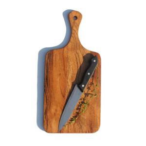 Wholesale handle: Inaithiram CB175 Acacia Wooden Vegetable Chopping / Cutting Board with Handle for Kitchen 17.5 Inch
