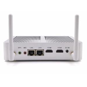 Wholesale mic240: Partaker B5 Fanless Computer Mini PC N3150 with Dual LAN Dual HDMI Free WiFi