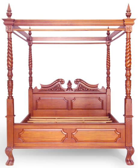 Sell Chippendale Canopy Bed(id:19126885) from Indah Furniture - EC21