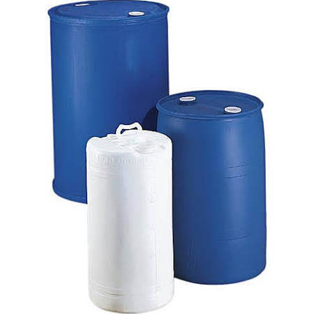 30 Gal Blue HDPE Plastic Closed Head UN Rated Drums 