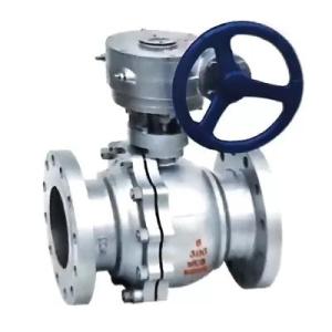 Wholesale full welded ball valve: Ansi Worm Split Ball Valve Full Welded Steel ST37 Gearbox Ball Valve for Natural Gas