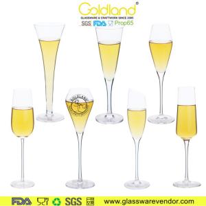 Wholesale champagne: Crystal Champagne Flute Glass Custom Long Stem Champagne Glasses