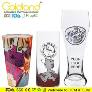 Wholesale beer glass: Personalised Beer Glass Custom Pint Glass Clear Pilsner Glass Craft Beer Glass