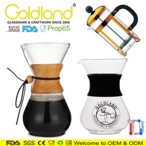 Wholesale drip coffee packaging machine: Clear Glass Dripping Coffee Maker Custom Borosilicate Glass Coffee Pot