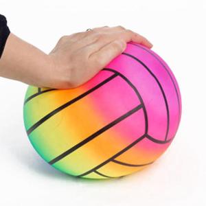 Wholesale party toy: Rainbow Dodge Inflatable Toy Ball Multicolored Wear Resistant