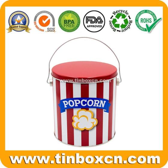 Sell 1 Gallon Custom Popcorn Tins With Lid For Holiday And Christmas