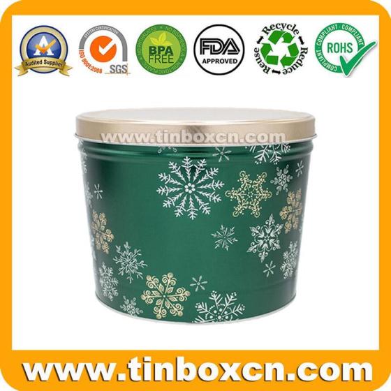 Sell 2 Gallon Christmas Popcorn Tin With Custom Design For Wholesale