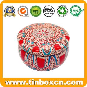 Wholesale candle: Customized 2 Oz Wax Candle Tin Can with Decorative Artwork and Holiday Printing