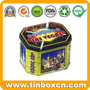 Wholesale artwork making: Custom Octangular Gift Tin Box with Eye-Catching Artwork