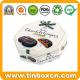 Octagonal Belgium Chocolate Cookies Tin Container with Vivid 3D Embossing