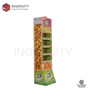 Wholesale cardboard display stands: Floor Standing Cardboard Display Rack for Chutty