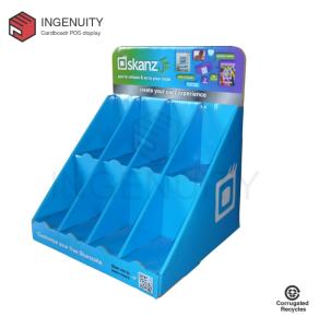 Wholesale Display Racks: 8 Cells Paper Counter Display Unit for Earphone CDU-TRAY-026