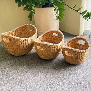 Wholesale hyacinth basket: Water Hyacinth Basket