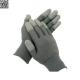 Gloves Gray Polyester PU Coated Finger