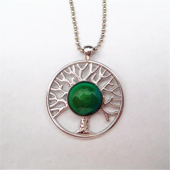 Mood Tree Silver Necklace