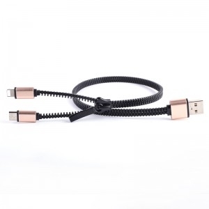 2 in 1 Zipper USB Cable