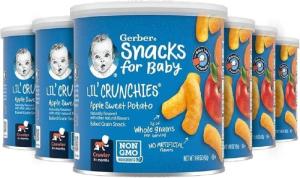 Wholesale apple: Gerber Lil' Crunchies, Apple Sweet Potato, 1.48 Ounce (Pack of 6)