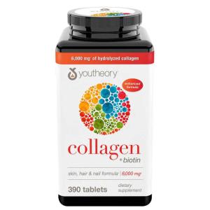 Wholesale tablets: Youtheory Collagen + Biotin (390) Tablets Type 1,2,3 with 18 Amino Acids