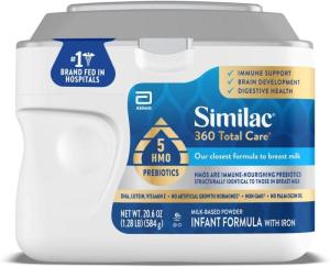 Wholesale infant: Similac 360 Total Care Infant Formula with 5 HMO Prebiotics, Our Closest Formula To Breast Milk, Non