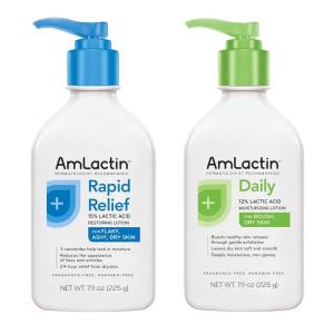 Wholesale moisturizing: AmLactin Rapid Relief Restoring Lotion + Daily Moisturizing Body Lotion Bundle