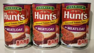 Wholesale tomato sauce: Hunt's Seasoned Tomato Sauce for Meatloaf 3 Cans 15.25 Oz Each