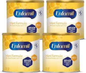 Wholesale milk formula: Enfamil Infant Formula, Milk-based Baby Formula with Iron, OMEGA-3 DHA & Choline, Powder Can, 21.1 O