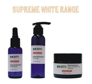 Wholesale lemon oil: BEOTI Supreme White Range - Skin Radiance Essence, Skin Radiance Lotion, Spot Correcting Cream