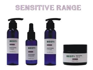 Wholesale evening: BEOTI Sensitive Range - Soothing Toner, Soothing Essence, Soothing Lotion, Soothing Cream