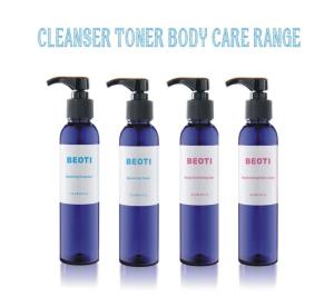 Wholesale cleanser: BEOTI Cleanser Toner Body Care Range - Soothing Cleanser, Balancing Toner, Replenishing Body Lotion