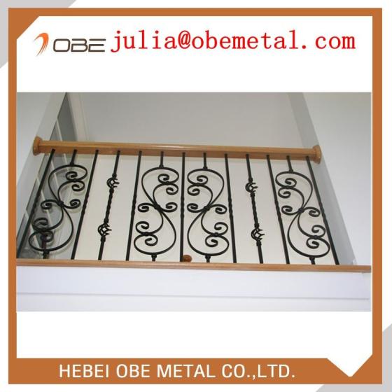 Handrail Wrought Iron Balusters With Cast Iron Leaves Id 10710561