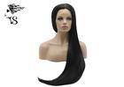 Black Color Synthetic Long Straight Lace Front Wigs For...