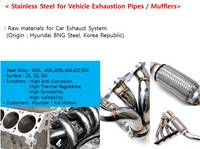 Stainless Steel for Vehicle Exhaustion Pipes / Mufflers